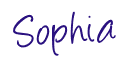 Sophia James signature